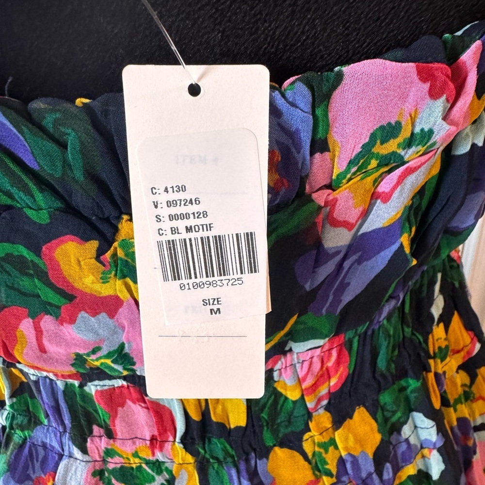 Anthropologie The Somerset Strapless Maxi Dress- Floral - Size Medium- NWT - Picture 12 of 15